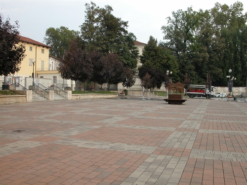 La fontana di Piazza Libertà.