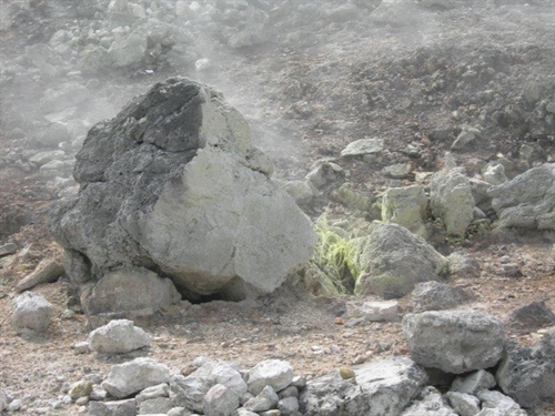 Le Biancane, formazioni di zolfo