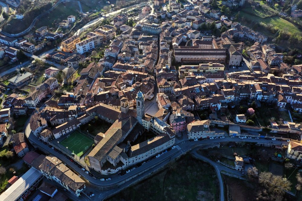 Bobbio dall'alto