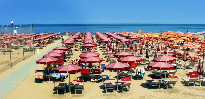 La spiaggia di Cervia