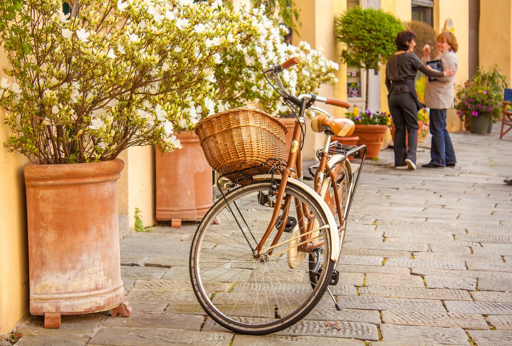 in bicicletta a Lucca